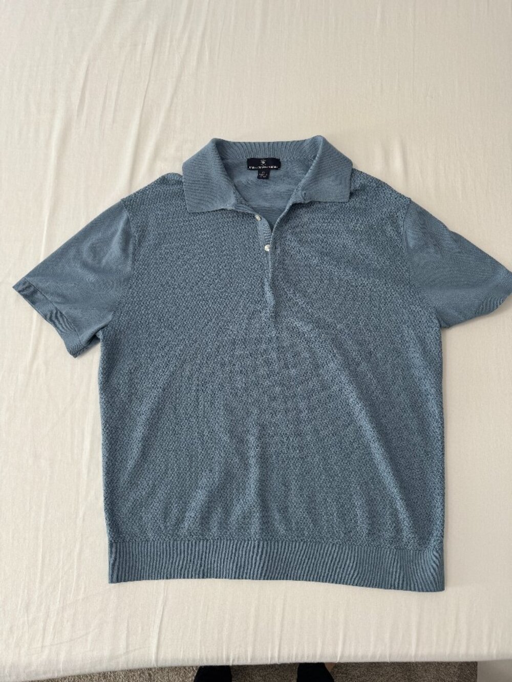 Hart Schaffner Marx Men's Short Sleeve Sweater Knit Polo Shirt